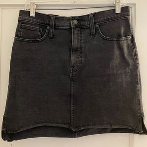 Madewell Black Denim Skirt Sz 28